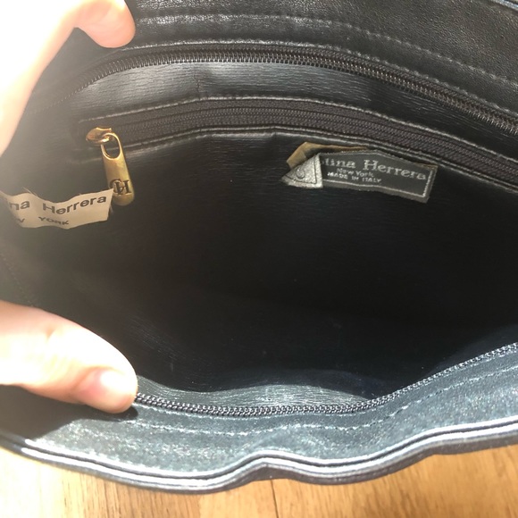 Vintage Carolina Herrera Leather Bag - Picture 7 of 8